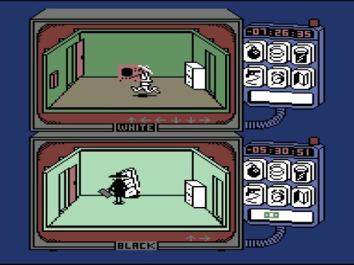 Gameplay of Spy vs Spy for Commodore 64